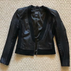 Black snake print jacket